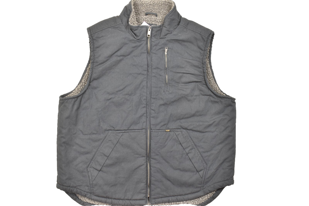 Lee Premium Select Men's XXL The Workwear Vest Faux Sherpa Lined Durable Canvas